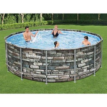 Basen stelażowy Bestway 4,27x1,22m kamień 56993