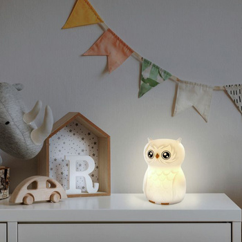 Lampka nocna ANSMANN silikonowa w kształcie sowy