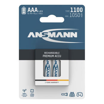 Akumulatory NiMH ANSMANN AAA/HR03 1100mAh 1.2V - 4szt.