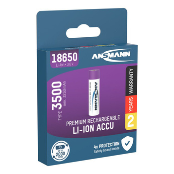Akumulator Li-Ion ANSMANN 18650 3500mAh 3.6V