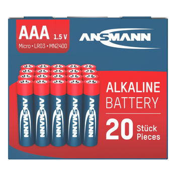 Baterie alkaliczne ANSMANN AAA/LR03 1.5V - 20szt.