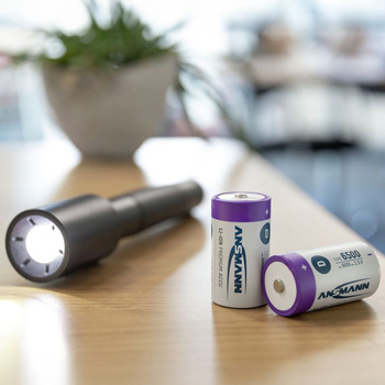 Akumulatory Li-Ion ANSMANN D 6000mAh 1.5V USB-C - 2szt.