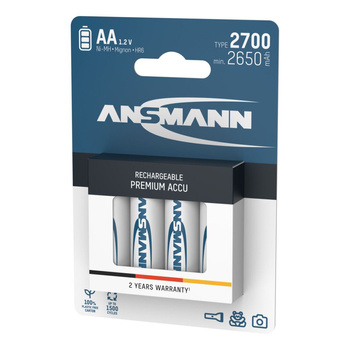 Akumulatory NiMH ANSMANN AA/HR6 2700mAh 1.2V - 4szt.