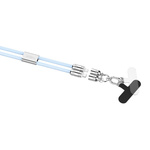 Smycz z kablem USB-C/Lightning ANSMANN 27W 1.2m niebieska