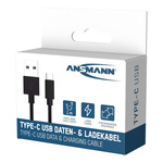 Kabel USB-A/USB-C ANSMANN 1m czarny
