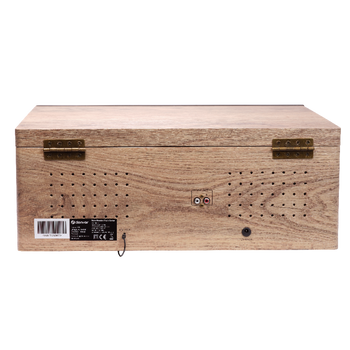 Miniwieża Denver MRD-180 z gramofonem i radio DAB+/FM drewniana