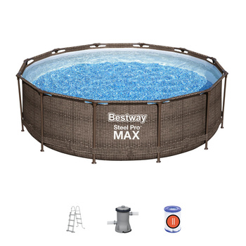 Bestway Basen Stelazowy Steel Pro MAX 12' x 39.5"/3.66m x 1.00m 56709