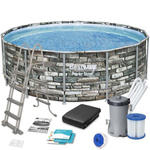 Basen stelażowy Bestway 4,27x1,22m kamień 56993