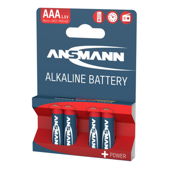 Baterie alkaliczne ANSMANN AAA/LR03 1.5V - 4szt.
