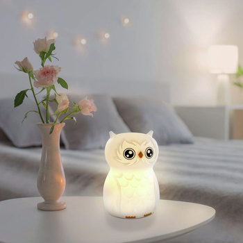 Lampka nocna ANSMANN silikonowa w kształcie sowy