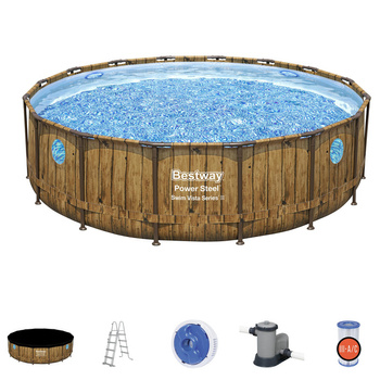 Basen stelażowy Bestway rattan 488x122 11w1 56725