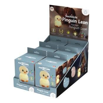 Lampka nocna ANSMANN silikonowa w kształcie pingwina