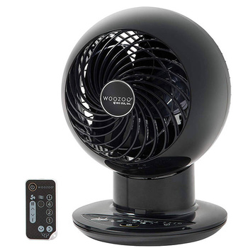 Cyrkulator Woozoo PCF-SC15T, 15cm, 5 prędkości, ruchoma głowica pion i poziom, pilot, timer, funkcja breeze, 38W, czarny