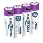 Akumulatory Li-Ion ANSMANN AA 2000mAh 1.5V USB-C - 4szt.