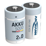Akumulatory NiMH ANSMANN D/HR20 5000mAh 1.2V - 2szt.