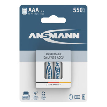 Akumulatory NiMH ANSMANN AAA/HR03 550mAh 1.2V - 4szt.