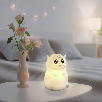 Lampka nocna ANSMANN silikonowa w kształcie chomika