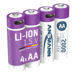 Akumulatory Li-Ion ANSMANN AA 2000mAh 1.5V USB-C - 4szt.