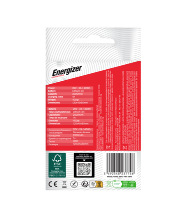 Akumulator Energizer 20V – 2A