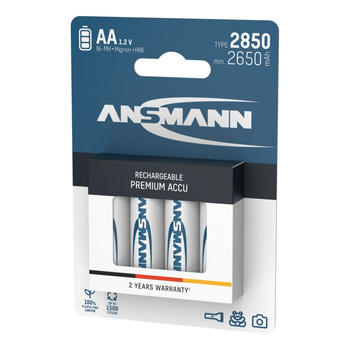 Akumulatory NiMH ANSMANN AA/HR6 2850mAh 1.2V - 4szt.