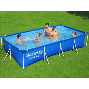Basen stelażowy Bestway 4,00m x 2,11m x 81cm 56424 8 w 1 (basen,pompa,filtr,węże,aciski,sitko,łatka,instrukcja)