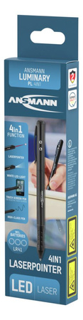 Wskaźnik laserowy ANSMANN 4w1 czarny