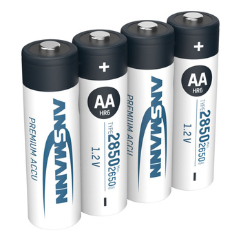 Akumulatory NiMH ANSMANN AA/HR6 2850mAh 1.2V - 4szt.