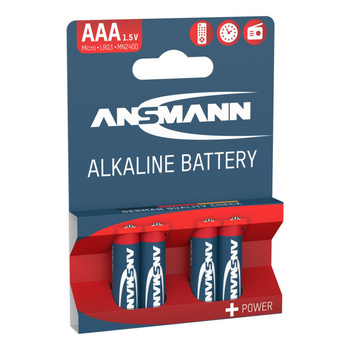 Baterie alkaliczne ANSMANN AAA/LR03 1.5V - 4szt.