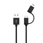 Kabel USB 3w1 ANSMANN 1.2m czarny
