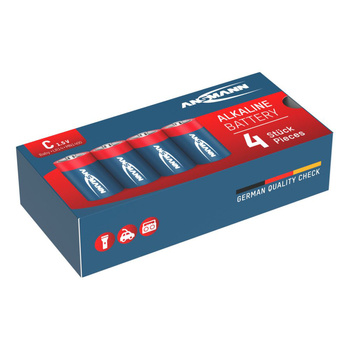 Baterie alkaliczne ANSMANN C/LR14 1.5V - 4szt.