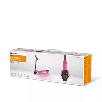 Dziecięcy kickscooter z silnikiem elektrycznym Denver 80W różowy