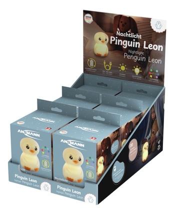 Lampka nocna ANSMANN silikonowa w kształcie pingwina