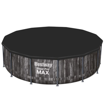 Basen stelażowy Bestway 4,27m x 1,07m 5614Z 10 w 1 (basen,pompa,filtr,węże,zaciski,sitko,drabinka,pokrywa,zaślepki,łatka,instrukcja)