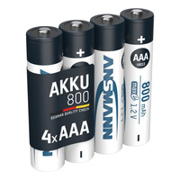 Akumulatory NiMH ANSMANN AAA/HR03 800mAh 1.2V - 4szt.
