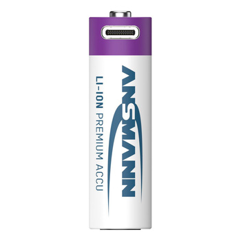 Akumulatory Li-Ion ANSMANN AA 2000mAh 1.5V USB-C - 4szt.