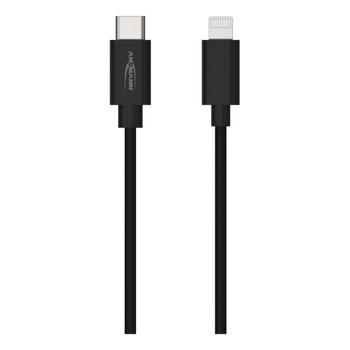 Kabel USB-C/Lightning ANSMANN 1.2m czarny