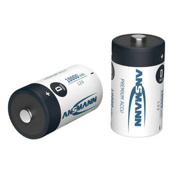 Akumulatory NiMH ANSMANN D/HR20 10000mAh 1.2V - 2szt.