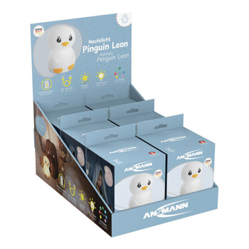 Lampka nocna ANSMANN silikonowa w kształcie pingwina