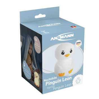 Lampka nocna ANSMANN silikonowa w kształcie pingwina