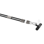 Smycz z kablem USB-C/Lightning ANSMANN 27W 1.2m czarna