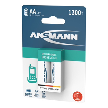 Akumulatory NiMH ANSMANN AA/HR6 1300mAh 1.2V - 2szt.