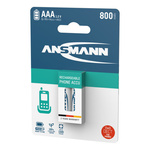 Akumulatory NiMH ANSMANN AAA/HR03 800mAh 1.2V - 2szt.