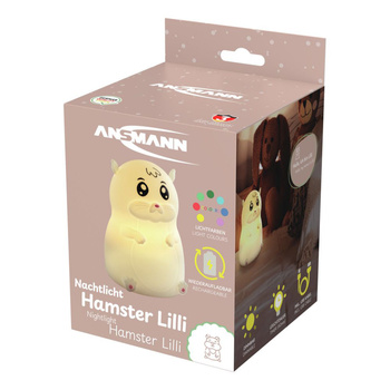 Lampka nocna ANSMANN silikonowa w kształcie chomika