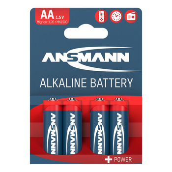 Baterie alkaliczne ANSMANN AA/LR6 1.5V - 4szt.