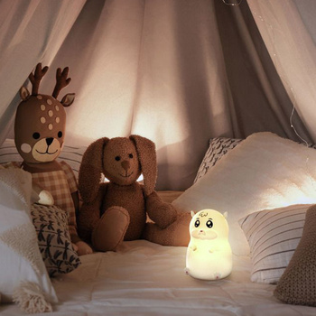 Lampka nocna ANSMANN silikonowa w kształcie chomika