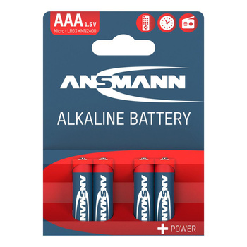 Baterie alkaliczne ANSMANN AAA/LR03 1.5V - 4szt.