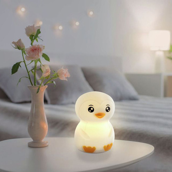 Lampka nocna ANSMANN silikonowa w kształcie pingwina