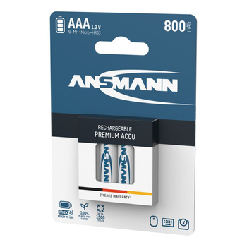 Akumulatory NiMH ANSMANN AAA/HR03 800mAh 1.2V - 4szt.