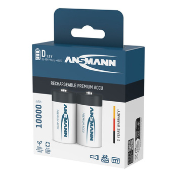 Akumulatory NiMH ANSMANN D/HR20 10000mAh 1.2V - 2szt.