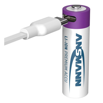 Akumulatory Li-Ion ANSMANN AA 2000mAh 1.5V USB-C - 4szt.